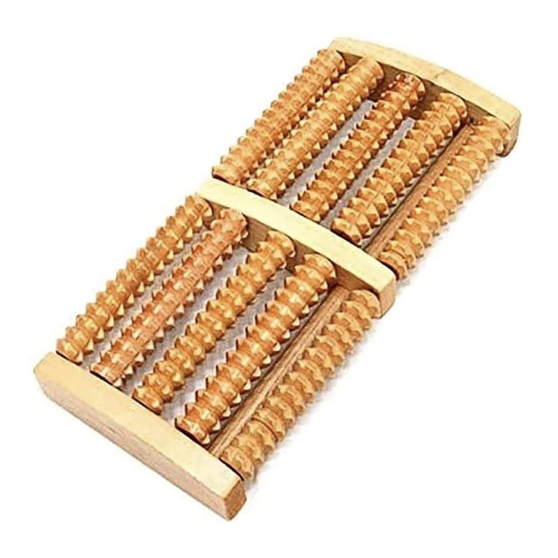 Wooden Foot Feet Roller Wood Care Massage Reflexology Relax Relief