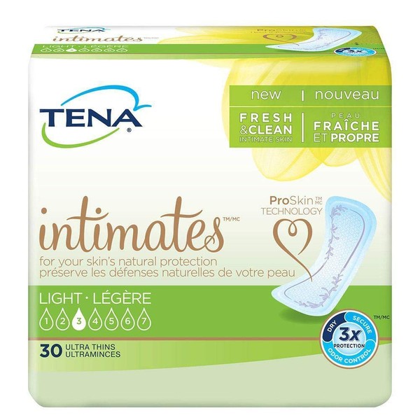 TENA Intimates Light Ultra Thin Pads Regular Pack of 30