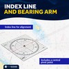 Five Oceans One-Arm Protractor for Navigations Charts - Nautical Protractor,