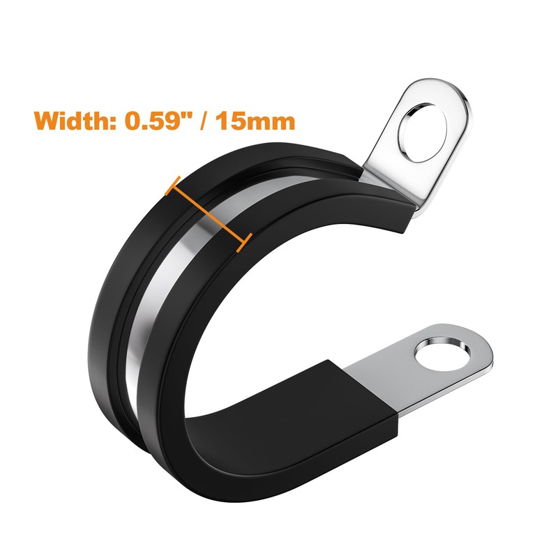 20 PCS 3/4 Inch Cable Clamps, 304 Stainless Steel Cable