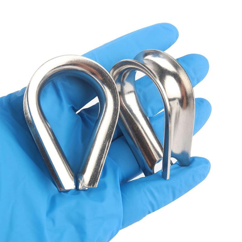 10PCS M6 Stainless Steel Thimble for 1/4 Inch Steel Wire