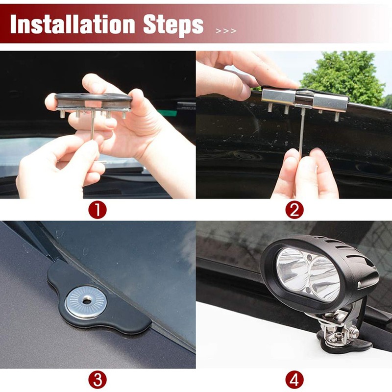 Work Light Hood Mounting Bracket Adjustable Anti Rust for Cars