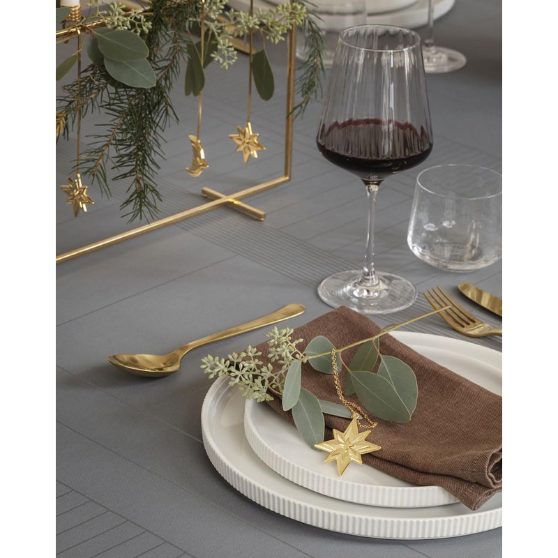 Georg Jensen - Gold Plated Star and Moon Ornament 2024