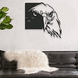 Hosoncovy Eagle Metal Wall Art Decor Iron Art Wall Decoration Metal Wall Art Metal Bird Decor Art Decor Bird Wall Art Metal Animal Wall Art Garden Hanging Decor