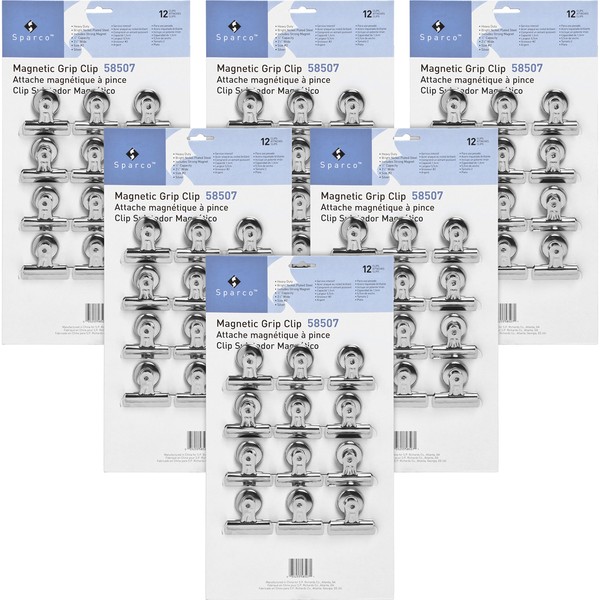 Business Source Magnetic Clip, Silver (58507BD)