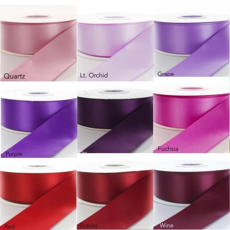 Satin Ribbon 50 yards Single Face Ribbon 1.5”:_Black