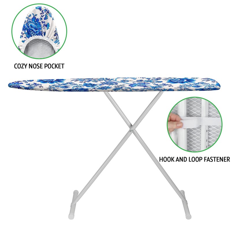 Memeaty Ironing Board Cover and Pad 15x54 Inch Standard Ironing