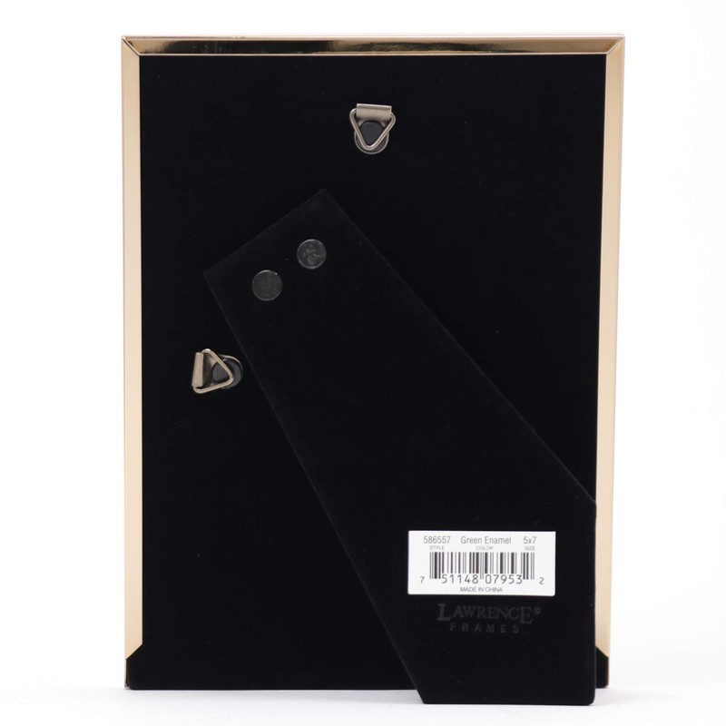 Lawrence Frames Metal Frame, Polished Enamel, Green, 5x7