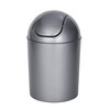 WENKO Swing top bin Economic in grey, PP, 20 x