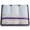 Imabari Towel Gift sara-la (Sarara) "Aya-irodori-" Face Towel, 3 Pieces,