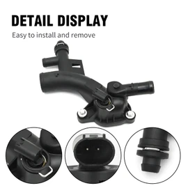 Vkinman 25193922 Car Coolant Housing Water Outlet with Sensor Hose, Robust Engine Coolant Housing Water Outlet, Replacement for Chevy Cruze 2011-2015 Cruze Limited 2016 Sonic 2012-2020