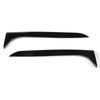2pcs Rear Back Window Side Spoiler Glossy Black Maintenance Replacement