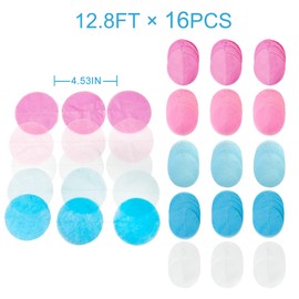 205 Ft Gender Reveal Party Decorations Ombre Pink and Blue Big Circle Dot Backdrop Garland Tissue Paper Polka Dot Hanging Curtain Streamer for He or She Boy or Girl Baby Shower Birthday Party Supplies
