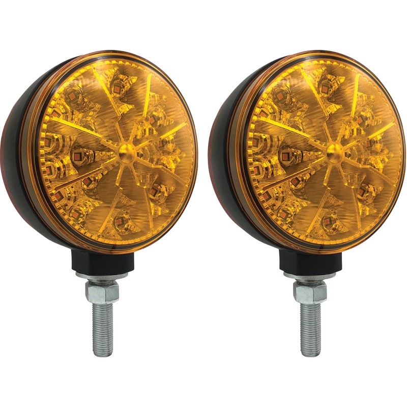TIGERLIGHTS TLFL2 12V Double Amber LED Flashing Light Compatible With/Replacement