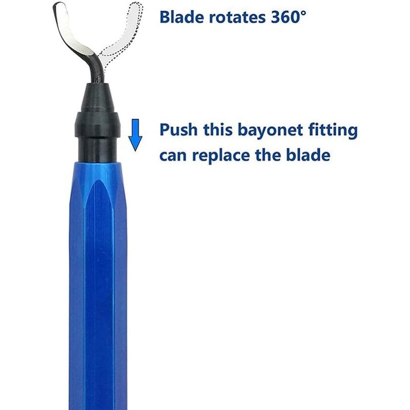 Swivel Head Deburring Tool - Deburring Tool with 5 Blades,Removing