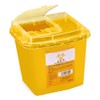 As One Navis 8-7221-03 Disposable Needle Box, Yellow, 1.3 gal
