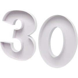 38.1cm Cardboard Number Paper Mache Shape Box to fill Candy Sweet Charcuterie Cupcake Birthday Anniversary Decoration Treat (Number 30)