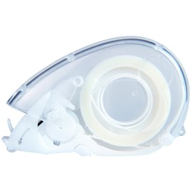 片手でテープを貼れる！ハリマウス・クリアテープ　ホワイト