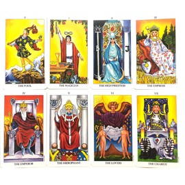 Tarot Cards, 78 Cards, Weighted Edition, Tarot Divination, Radiant Rider-Waite Tarot, Japanese Instruction Manual Included (English Language Not Guaranteed)