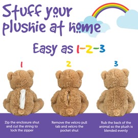 Bear Factory The 16" White Twist Bear - Emotional Support Plush, Soft and Huggable Gift for Kids & Adults!