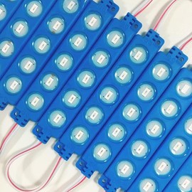 niccryle 100pcs LED Module DC12V Replacement Lights Inflatables for Christmas Waterproof Led Storefront Lights Window Back Lights for Sign DIY Indoor Outdoor (Blue)