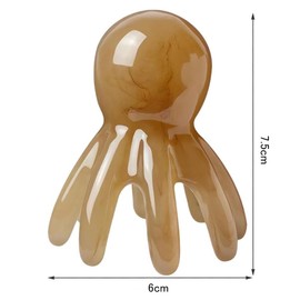 OptiPro Scalp Massager, 8 Claws, Octopus Head Massage Equipment, Set of 2, Head Massager, Promotes Blood Circulation, Pressure Points, Fatigue Relief, Dospa, Manual, Small, Portable, Stress Relaxation