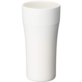 Kyocera CTB-42WH-AZ Ceramic Vacuum Insulated Tumbler, 14.2 fl oz (420 ml), Drinking Feels Like Ceramic, Interior and Outer Surface, Non-Sweat Insulation, Dishwasher Safe, Ceramag White