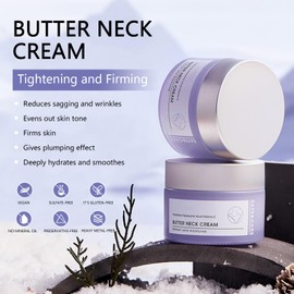 Neck Creams for Tightening and Firming-Neck Firming Cream with Hyaluronic Acid&Vitamin E for Wrinkle Reduction and Hydrating-Instant Face Lift Cream Suitable for Neck, Face, all Skin Types, 1.7 fl oz