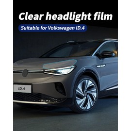 KKTR-CAR Front Headlight Clear Protection PPF Film for Volkswagen ID.4, Overlapping Headlight Protective Film VW ID.4 Fog Light Protective Film (ID 4)