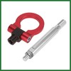 Motoforti Red Car Front Bumper Trailer Ring Eye Towing Tow