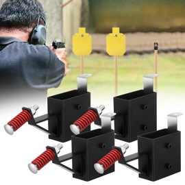 Zonon 4 Pcs 2x4 Steel Target Hanger Ar500 Steel Gong Targets Stands Holder Conversion Adapter for Shooting Range, Indoor Outdoor