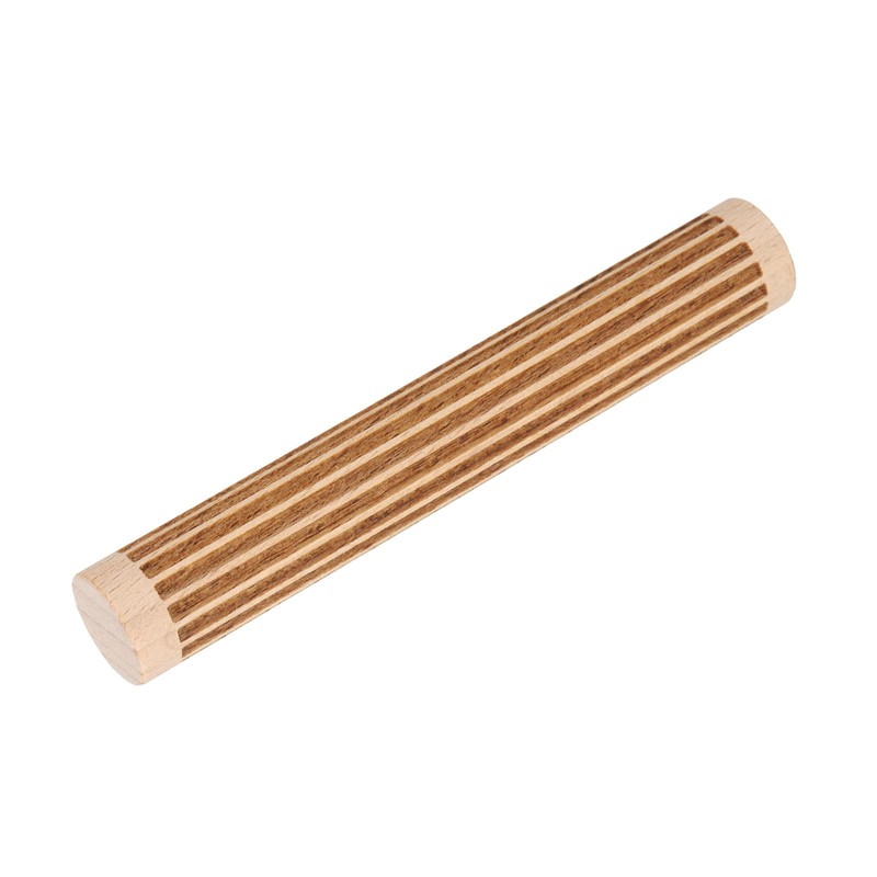 sourcing map Wood Clay Roller 4" Straight Lines Pattern Rolling