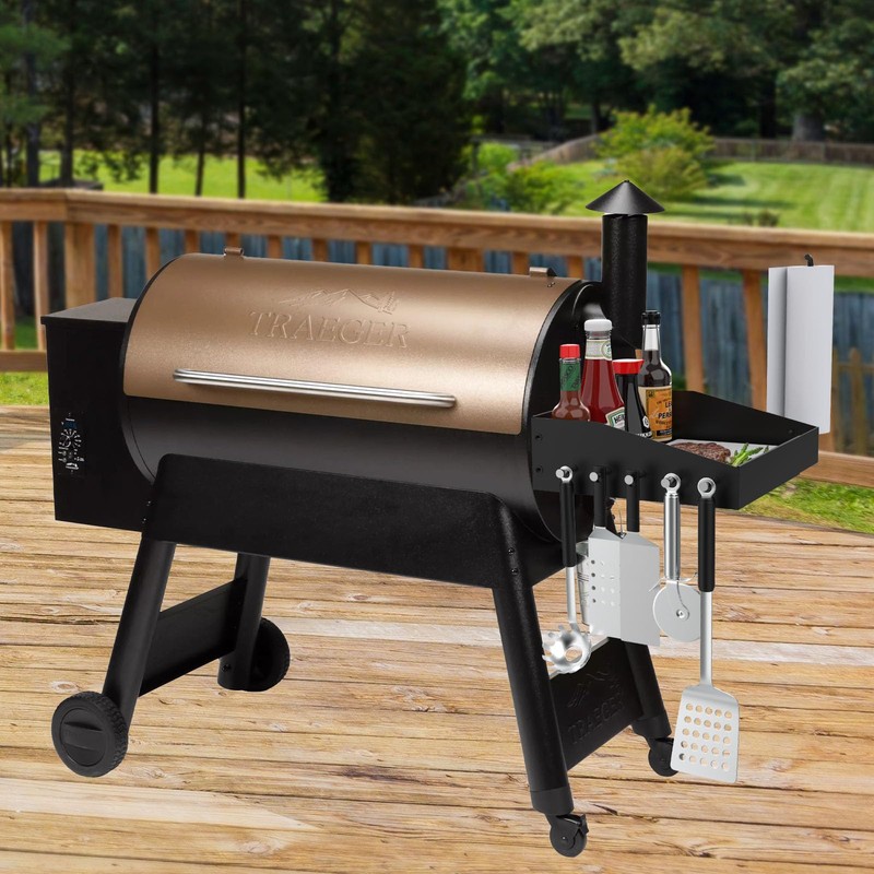 DELSbbq Universal Grill Side Shelf for Pit Boss Grill Caddy
