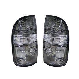 Silscvtt Rear Brake Tail Lights Assembly Replacement for Toyota Tacoma Truck 2001-2004 Smoked Housing Driver and Passenger Side Tail Lamps 8156004060 8155004060