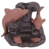 Ornamental Backflow Incense Burner Incense Holder Home Ornament with Dolphin