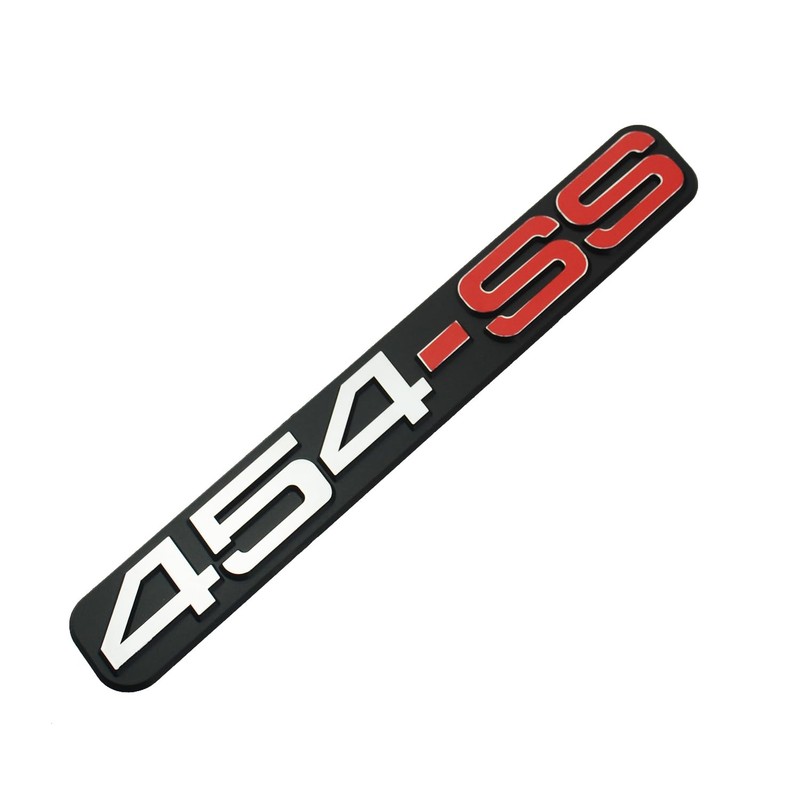 2Pack 454 SS Door Emblem 3D Badge Sticker Grille Nameplate