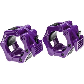 Iron Lab Olympic Barbell Clamps Pair of 2" Inch Pro Collar Set of 2 Black Bar Clips Perfect for Pro Crossfit Strong Lifts and Olympic Training Professional Quality