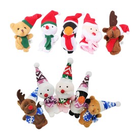 Toyvian Pack of 10 Christmas Finger Dolls Goodie Bag Fillers Goodie Bag Fillers Christmas Decoration Toddler Christmas Finger Puppets Educational Finger Puppets Christmas Finger Puppets Bulk