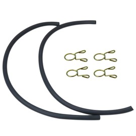 Fuel Tank Gas Line Hose w/Clip 5.5mm Replacement Fit for Honda CT70 CT70H CT90 110 ATC 110/200 Replaces Part# 17681-098-010