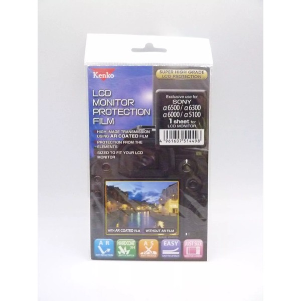 Sony Kenko LCD Protection Film - Fits Sony A6500 /