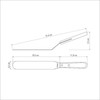 Tramontina Winkelpalette, Streichpalette, Tortenmesser, 17,5 cm, Edelstahl, Griff aus FSC-zertifiziertem