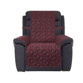 Ameritex Waterproof Nonslip Recliner Cover Stay in Place, Dog Couch Recliner Cover Furniture Protector for Pets and Kids (Burgundy, 30'')