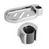 ABS Soap Dish Holder, Adjustable Soap Dish Shower Rail Slider