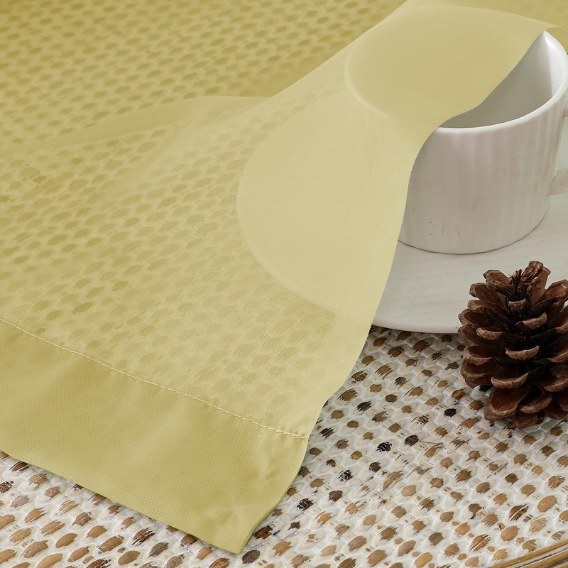 Aiyufeng Yellow Sheer Curtains 2 Panel Sets 84 Inches Long