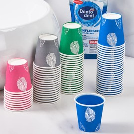 KGKTU 600 Pack 3oz Disposable Paper Cups, Small Disposable Cups, Colorful Small Mouthwash Cups, Mini Paper Cups for Parties, Picnics, Barbecues, Travel and Event