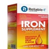 Reliable 1 Iron Supplement Ferrous Sulfate 1.5 oz Natural Fruit Flavor