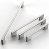 FURNIWARE 10 Pack Cabinet Pull,Brushed Nickel Cabinet Handles,Hardware Drawer Pulls,Solid