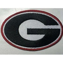 Georgia Bulldog Patch ga Patch GA Iron on or sew on 3 3/8'' Wide Bulldogs Patches