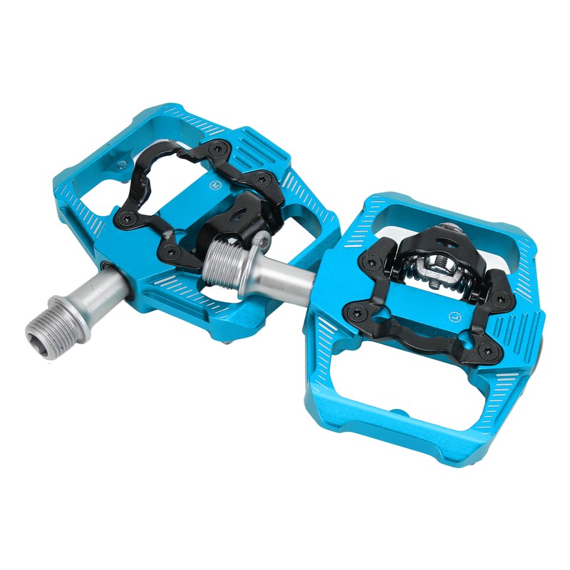 Dual Function Bicycle Pedal Flat Clipless Cleats 3 Sealed Bearings