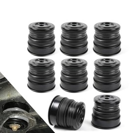 KARTONMOTOR Silicone Body Mount Bushings Kit for 2008-2016 Ford F250 F350 Super Duty Accessories,Silicone F250 Body Mount Bushings Outlast,No Bumps and No Noise Than The Original (Black)